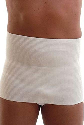 EGI Thermo-Bauchgürtel für Herren und Damen, Wolle und Baumwolle, Weiß XXXXX-Large