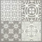 Floor Tiles Self Adhesive Vinyl Flooring Kitchen Bathroom Patterned Light Grey