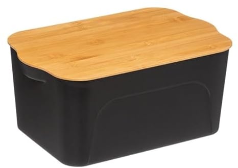 Paris Prix Five Simply Smart - Boîte de Rangement Bambou 6,5L Noir
