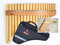 Plaschke Panflöte, Holz-Riemen Design, Set Tasche und Lehr-Buch 20 Töne C-Dur