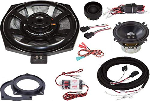 Audio System HXFIT BMW Uni EVO 2 Lautsprecher Set kompatibel mit BMW E/F/G-Series, Mini 3-Wege Teil-Aktiv Front System