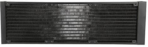 Zunate 12-Rohr-Wärmetauscher-Kühler, G1 / 4-Gewinde Kupferrippen-Wasserkühlerrohr für PC-CPU-Wasserkühlsystem-Computer(360mm)