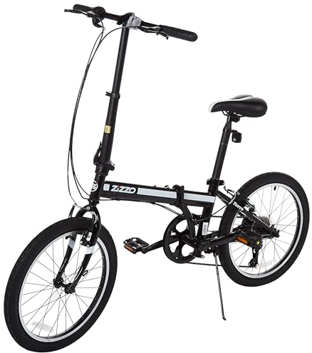 ZiZZO Ferro Klapprad, leicht, 50,8 cm, 13,2 kg, Schwarz