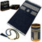 Kaaba Design islamisches Geschenkset mit Tasbih und tragbarem Gebetsteppich (Design 2)