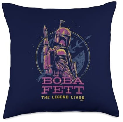 Star Wars Book of Boba Fett Galactic Neon Poster Wurfkissen, 45,7 x 45,7 cm, mehrfarbig