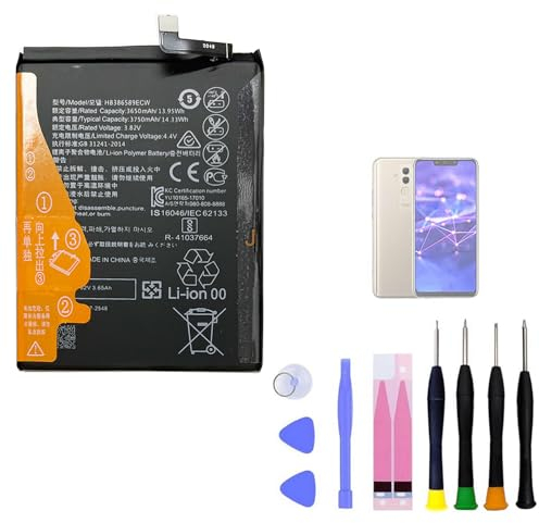 Aousavo HB386589ECW Batterie de Rechange Compatible avec Huawei Mate 20 Lite / P10 Plus/Honor View 10/Honor 20 avec kit de Rechange