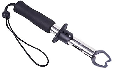 Stainless Steel Fish Lip Gripper Fishing Plier Single Hand Operation Easy to Carry Strong Grip with Dual Claw Design Ultimate Fishing Tool for Anglers Perfect Fishing Tackle and Accessory