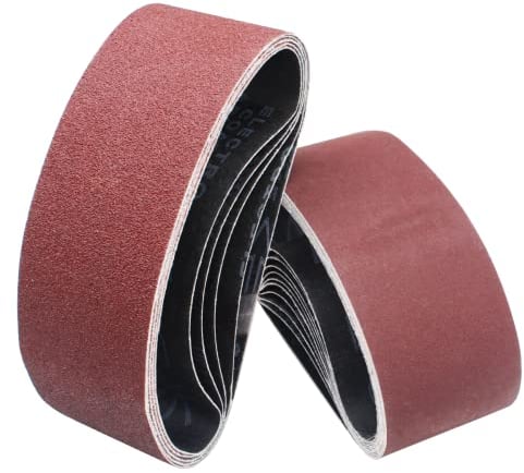 SenmaiTools Schleifbänder 75 X 510 mm, (Korn 40 80 120 150 240) Professionelle Schleifbänder, Schleifbänder für Bandschleifer, Schleifband 75 X 510 mm für Eisenwaren Holz Metall und Farbe (15 Stück)