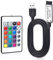 Aroidful 1M Controllore a Infrarossi USB DC 5V con Telecomandi Wireless IR a 24 Tasti Dimmer Controllo Wireless Controller per Strisce LED RGB SMD 5050 3528