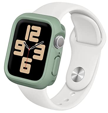 RhinoShield funda bumper compatible con Apple Watch SE 3 / SE 2 / SE/Series 6/5 / 4 [40mm] | CrashGuard NX - Diseño compacto con tecnología resistente a Impactos - Verde Salvia