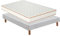 TEENO-Matelas 160 x 200 en Mousse + Sommier 160 x 200 tapissier volige + 4 Pieds et 26 Lattes, Maintien Parfait pour Un Matelas Double Face hautement élastique, Ultra-Respirant