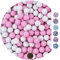 EinsSein 1kg Palline di cioccolato Mix piccolo bianco-rosa matrimonio battesimo nascita comunione confettata cresima nascita confettis alla laurea decorazioni bimba bomboniere senza mandorla cuoricini