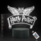 WYDCAA Harry 3D Illusion Potter Lampe 16 Farben LED Acryl RGB Touch-Nachtlicht, Junge und Mädchen Nachttischlampe, Kinderzimmer Dekoration, Potter Geschenke für Filmfans