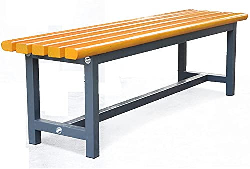 EESHHA Gartenbank Outdoor-Bänke, Outdoor-Bank, Outdoor-Park-Gartenstühle, Badezimmerbänke, Gemeinschafts-Ruhebänke, Outdoor-Terrassenbänke, quadratische Bank, Outdoor-Parkstuhl (1,2 m) (()