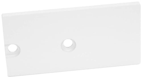 Barthelme 62399536_9010 BARdolino Muro Endkappen-Set Aluminium (L x B x H) 2 x 18.4 x 37.3mm 2St.