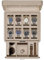 ROTHWELL Luxus Uhrenkasten für 8 Uhren - Uhrenschatulle aus Kunstleder mit Echtglasdeckel - Schiebeschublade für Zubehör mit mehreren Fächern (Flugzeug)