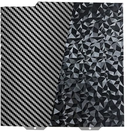 IdeaFormer Double Sided Textured PEO+PET Sheet 184x184mm für Bambulab, Diamond PEO+Carbon Fiber PET Druckplatte Spring Steel Druckbett für Bambu Lab A1 Mini 3D Drucker