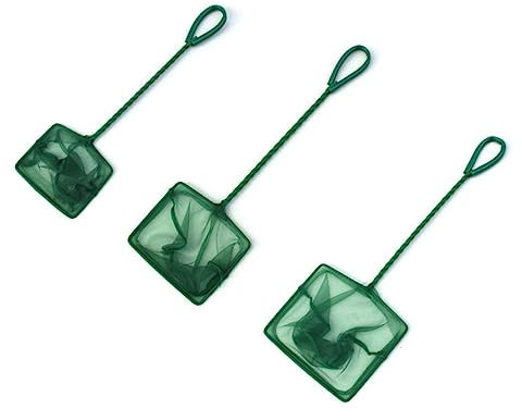 VANZACK Pesca Per Acquario Leggero Da 8 Pollici Retino Per Gamberetti Retino Per Laghetti Guadino Per Pesci Comoda Maniglia Per La Cattura E Il Rilascio