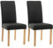 Primal Internet GmbH Premium Esszimmerstühle 2er Set dunkelgrau | Stühle für Esszimmer aus Echtholz Massivholz | Polsterstuhl modern | Küchenstühle Wohnzimmerstühle Holz gepolstert