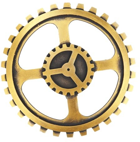 PRETYZOOM Retro Wanddekoration Mit Zahnrädern Industrielle Kunst Für Büro Und Bar Goldene Farbgebung Kreative Wandkunst Für Vintage-stil