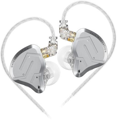 KZ ZSN Pro 2 In Ear Monitors, KZ Wired Earbuds Headphones with Hybrid 1ba 1dd Drivers, High Fidelity Musicians in-Ear Earphones with Tangle-Free Cable for Gaming