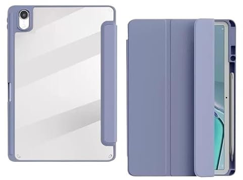 Tablet-Hülle passend for Huawei Matepad 11.5 S 2024 Hülle mit Bleistifthalter PU-Leder Acryl-Rückseite TGR-W09 W10(Purple)