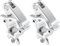 sourcing map Light Truss Clamps, Aluminum Alloy Stage Lighting Pipe O Clamp for 1.26-1.38inch OD Tube Max Load 165Lb Single Buckle, 2Pcs