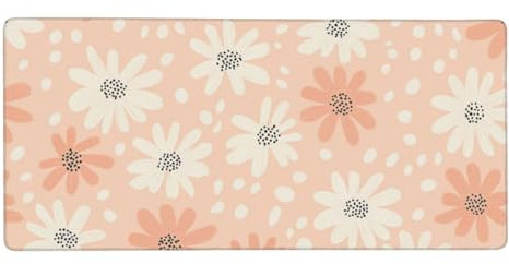 Gaming Mouse Pad Pink Mouse Mat Black Desk Mat Large 1500x800x3mm XXL Mouse Pad with Stitched Edges, Non-Slip Mousepad Improves Precision and Speed, Mat for Office Decor, Ladies' Gifts -LL203