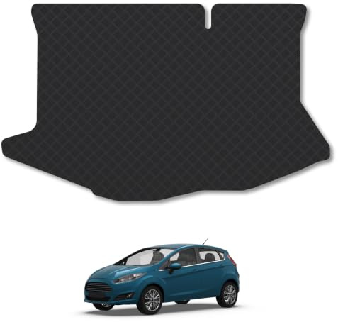 Fits Ford Fiesta (2008-2017) 3mm Rubber Boot Mat | Tailored Fit Durable Boot Liner Full Coverage Protection Waterproof Accessories Easy Clean Anti Slip Made in the UK