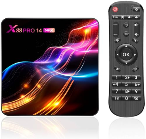 Android TV Box 14.0, Android Box 4 Go de RAM, 32 Go de ROM, RK3528 Quad-Core 64 Bits Cortex-A53,2025 TV Box Support 4K 2.4G /5G Dual-Band WiFi Ethernet 10/100MUSB 3.0/2.0 Smart Box
