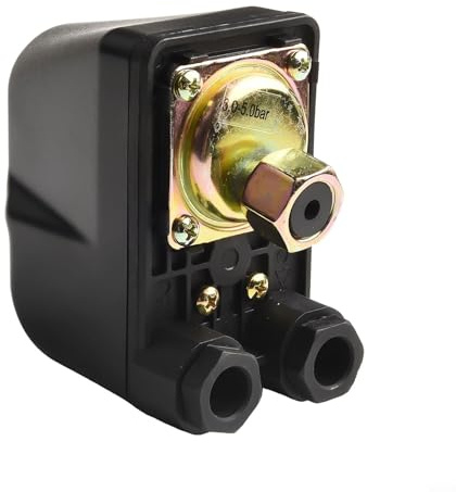 Druckschalter SK-9 für 380V 3-Phasen Wasserpumpen, einstellbar 1,4–4,1 bar, max. 6 bar, mit 1/4 Zoll Anschluss, geeignet für Hauswasserwerke und Kompressoren