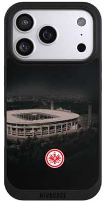 Handyhülle für Apple iPhone 17 Pro Offizielles Lizenzprodukt Eintracht | Hülle mit Design NIVOpure schwarz