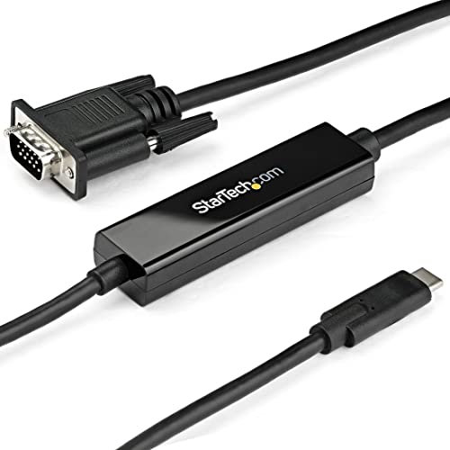 StarTech.com USB-C auf VGA Adapterkabel - 1m - 1920x1200 - schwarz