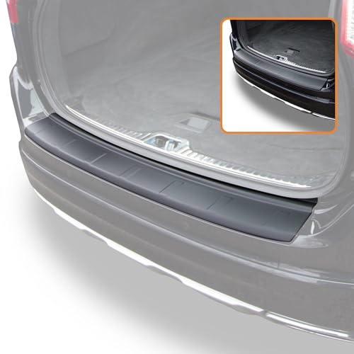 Travall Stoßstangenschutz kompatibel mit Volvo XC60 (2014-2017) - Ladekantenschutz Fahrzeugspezifischer schwarzer Stoßstangenschutz aus Kunststoff