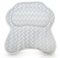 Bath Haven Cojín de bañera ergonómico para Cuello, Cabeza y Hombros Escape de Lujo Chevron Gris