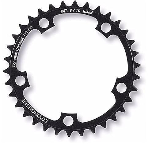 Stronglight Unisex – Erwachsene Type 130 S Kettenblatt, schwarz, 39 Zähne