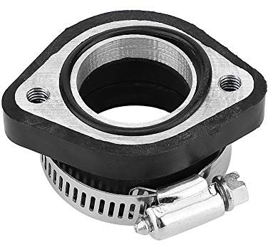 Qiilu 28mm Guarnizione Collettore di aspirazione Carburatore Moto Gomma Adattatore Collettore Carburatore per VM24