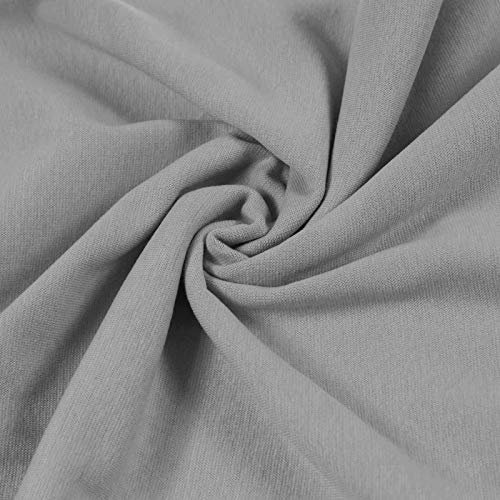 Bündchenstoff Schlauchware 35(70) cm breit Meterware ab 25cm Jersey Oeko-Tex, Farbe:grau