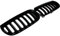 Sport Performance Kühlergrill Nieren Satz schwarz für X3 E83 Bj. 03-06