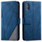 SONWO Cover per iPhone X/iPhone XS, Flip Caso in PU Pelle Case Cover Portafoglio Custodia per iPhone X/iPhone XS, [Kickstand] [Slot per Schede], Blu