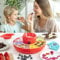InnovaGoods V0103367 2 in 1 Schokoladenfondue-Maker, Kunststoff, Rot