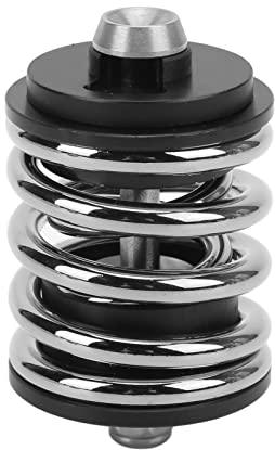 BigKing Fahrrad-Hinterradstoßdämpfer, Faltrad modifizierter hinterer Stoßdämpfer für Brompton Metallfeder hinterer Stoßdämpfer Teil Fahrradaufhängung Zubehör(Silber)