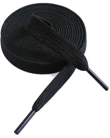 VSUDO Shoe Laces for Trainers, 5/16 Fine Weave Flat Shoelace for Sneaker | Fine Weave Men Women Flat Trainer Laces, Saty Tied, Durable Shoelace for Sneaker, Casual Gym Sport Shoelace