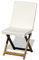PARAMAISON Cuscino con Schienale Sedia da Esterno Cook, Imbottitura 5 cm, Pieghevole, Sfoderabile, Antigraffio, con Laccetti, Universale Copri Sedia Giardino, 45x90 Cm