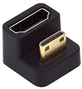 chenyang Mini HDMI mâle vers HDMI femelle 4K @ 60 Hz 180 degrés coudé vers le bas adaptateur convertisseur connecteur