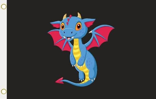 U24 Flagge Fahne lustiger Drache 90 x 150 cm