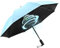 WOOLALA Portable Umbrella with Fan, UPF 50+ Sun and Rain Umbrellas Travel with Personal Cooling Fan, 2600mAh USB Rechargeable, Folding Compact Size Black, Pink, Blue Color for Hot Summer