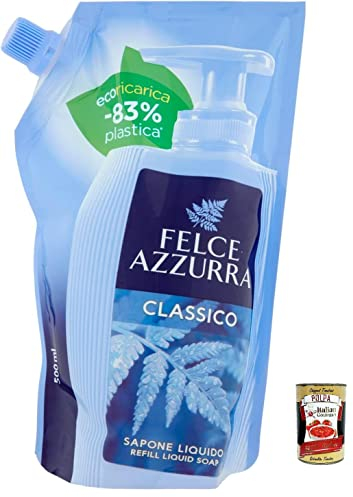 Felce Azzurra Ecoricarica Classico Liquid Sapone - 500 ml + Italian Gourmet Polpa 400 g