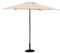 Hespéride - Parasol Droit SOYA Blé - D2,7m - Haute Protection UV, Toile Amovible Déperlante et Orientable - Structure en Acier Traité Antirouille