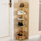 Schuhregal, Platzsparender Schuhregal Organizer, Stabiles Schuhregal aus Metall, Schmaler Hoher Regal Organizer for Eingangsbereich, Schrank, Schlafzimmer (Color : Gold, Size : 6-Layer)